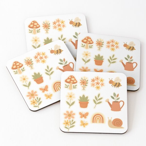 Item preview, Boho Cottagecore Garden Sticker Pack designed and sold by DariaOltes.
