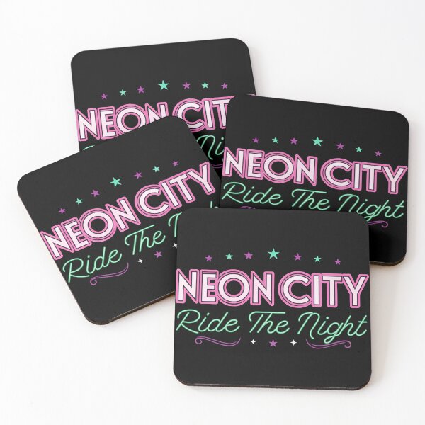 Item preview, NEON CITY – Ride the Night | Bold Retro Tattoo Flash Glow Typography designed and sold by Artiviose.