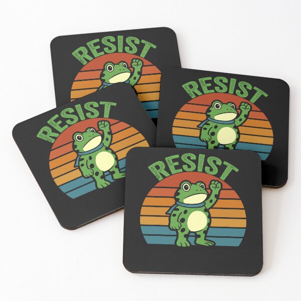 Item preview, Resist Frog Retro Sunset Design designed and sold by margamPagenberg.