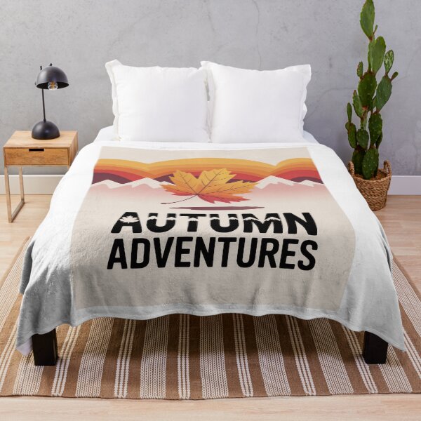 Item preview, Autumn Adventures | Fall Hiking Mountain Art with Maple Leaf | Nature Lover Gift for Outdoor Enthusiasts designed and sold by pod24.