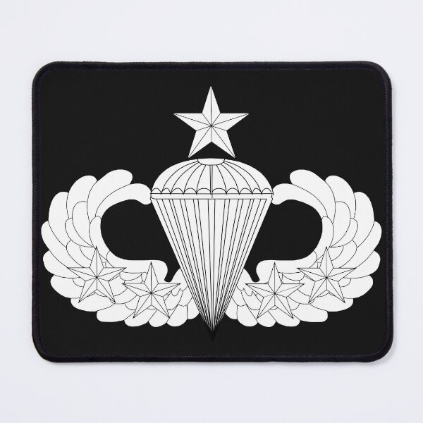 Item preview, Badge - Army - Parachutist - Senior - 4 Combat Star - LA X 300 designed and sold by Military Insignia Products.