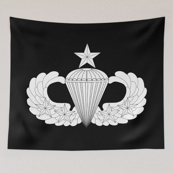 Item preview, Badge - Army - Parachutist - Senior - 4 Combat Star - LA X 300 designed and sold by Military Insignia Products.
