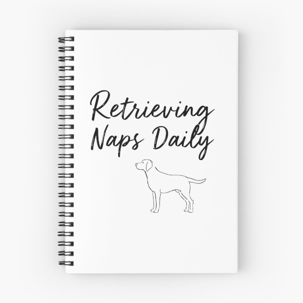 Item preview, Retrieving Naps Daily Pun handwritten quote with Labrador Retriever line art designed and sold by Tong4130.