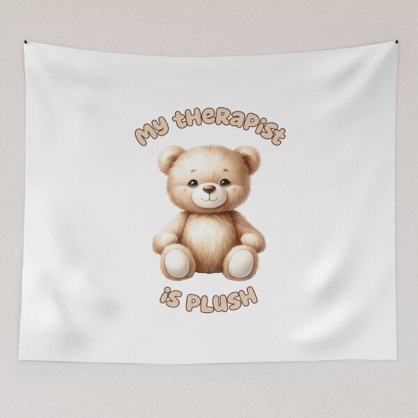 Item preview, My Therapist is Plush – Cute Agere Comfort Design designed and sold by ChibiNekoSpace.