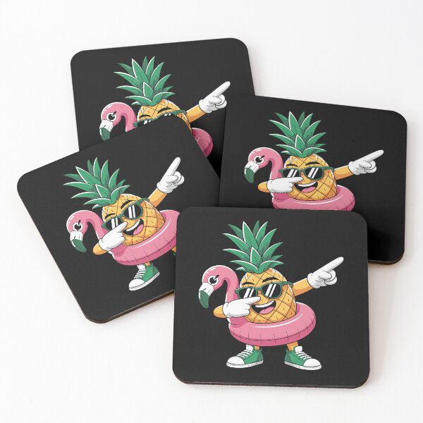 Item preview, Pineapple with Flamingo Float designed and sold by jkrphoto.