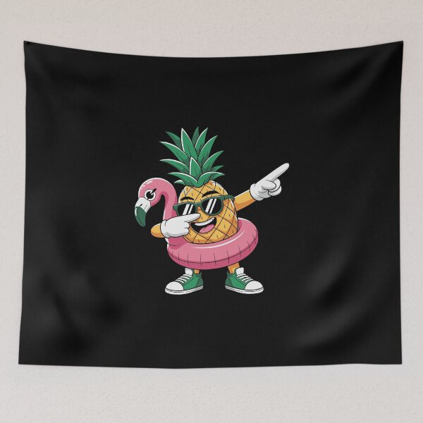 Item preview, Pineapple with Flamingo Float designed and sold by jkrphoto.