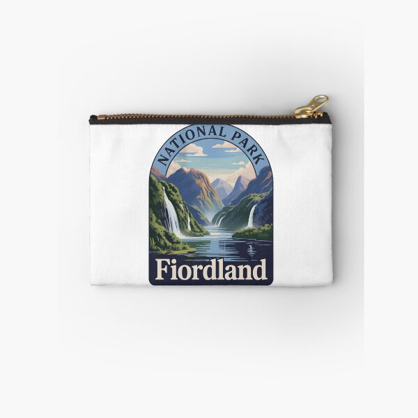 Item preview, Fiordland National Park New Zealand – Scenic Waterfall Landscape  designed and sold by VividOrganica.