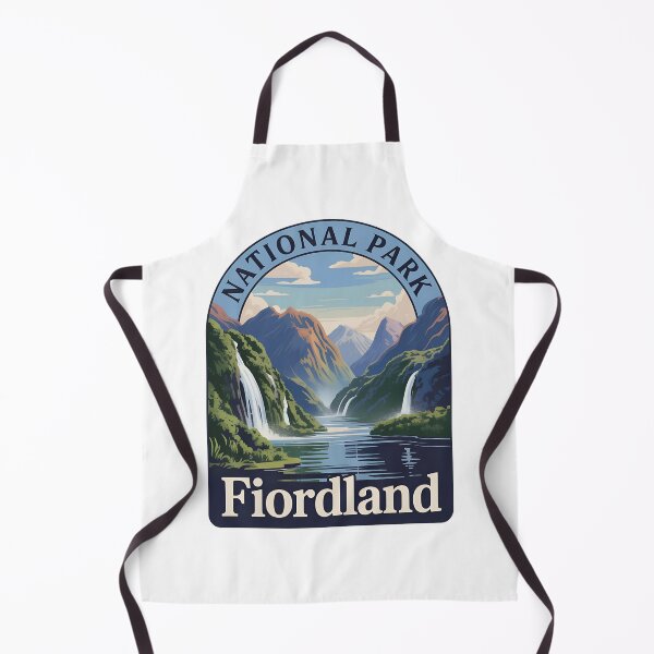Item preview, Fiordland National Park New Zealand – Scenic Waterfall Landscape  designed and sold by VividOrganica.