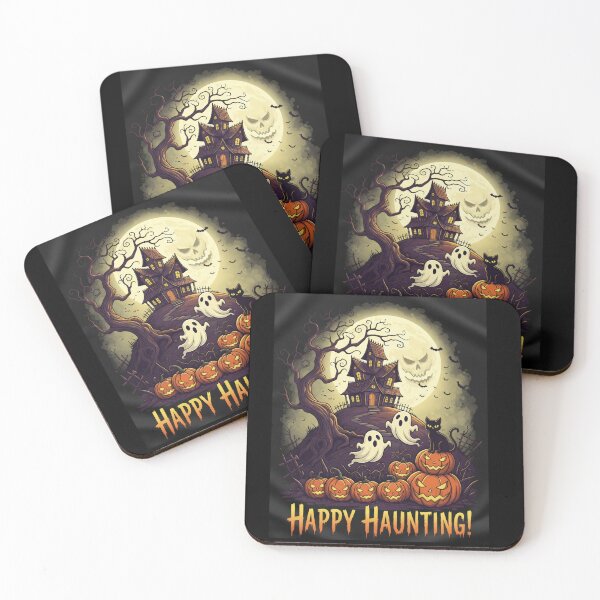 Item preview, Haunted Hill Halloween – Ghosts, Pumpkins & Moonlit Mischief designed and sold by RickGoulet.