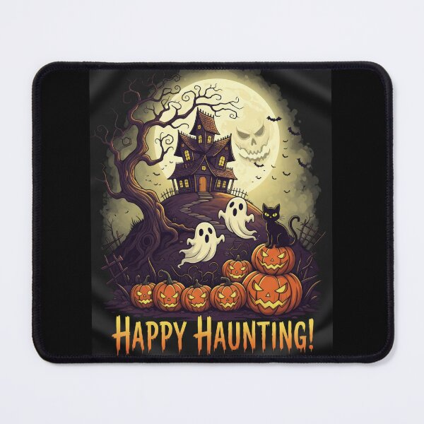 Item preview, Haunted Hill Halloween – Ghosts, Pumpkins & Moonlit Mischief designed and sold by RickGoulet.