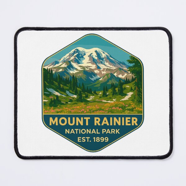 Item preview, Mount Rainier National Park Retro Sticker designed and sold by Ismeal Von.