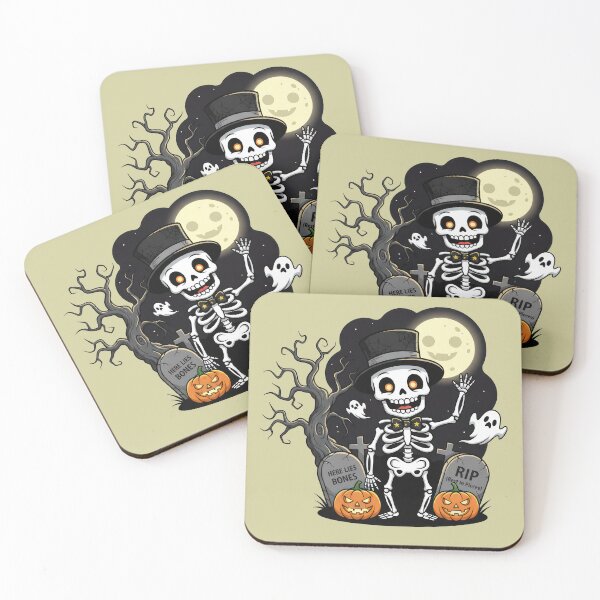 Item preview, Skeleton in the Halloween Pumpkin Patch designed and sold by RickGoulet.