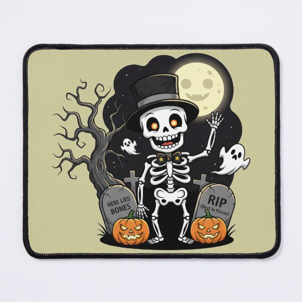 Item preview, Skeleton in the Halloween Pumpkin Patch designed and sold by RickGoulet.
