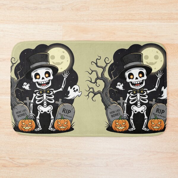 Item preview, Skeleton in the Halloween Pumpkin Patch designed and sold by RickGoulet.