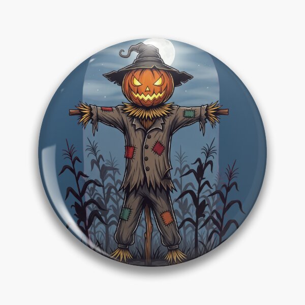 Item preview, Sinister Pumpkin Scarecrow in the Cornfield designed and sold by RickGoulet.