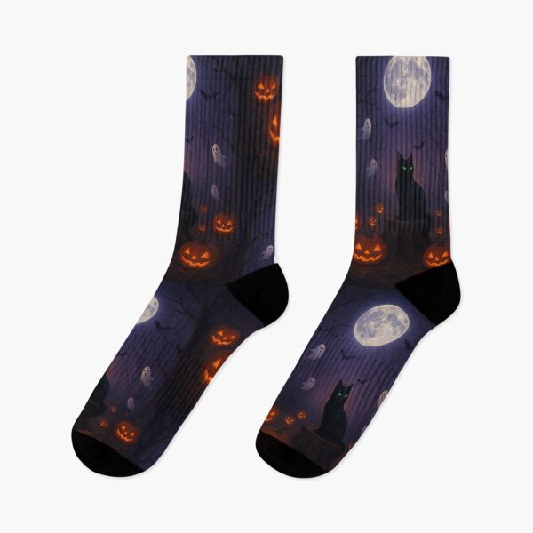 Item preview, Cat Halloween Night designed and sold by tomi-young.
