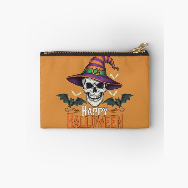 Item preview, Witch Hat Skull with Bats – Halloween Vibes designed and sold by RickGoulet.