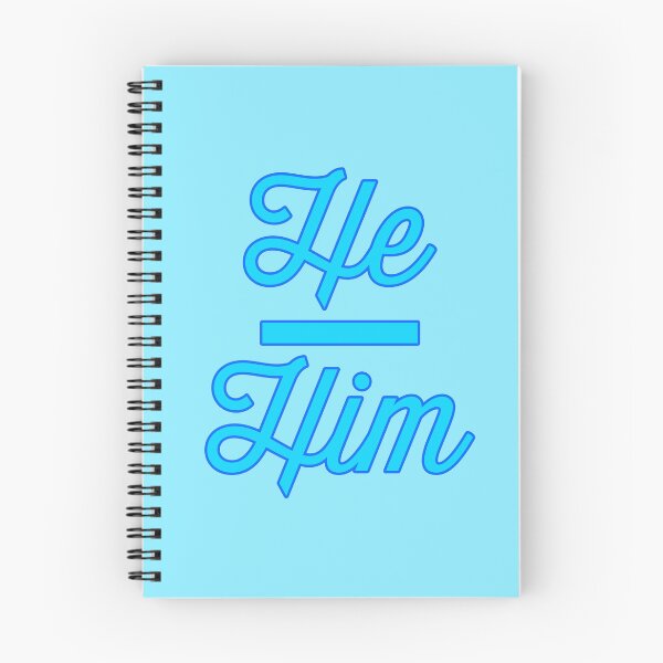 Item preview, He Him Prounouns - Sky Blue designed and sold by sillyjess.