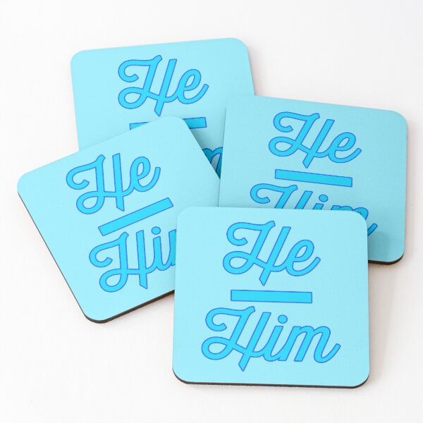 Item preview, He Him Prounouns - Sky Blue designed and sold by sillyjess.