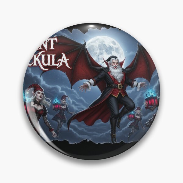 Item preview, Count Nickula Vampire Santa and Gothic Elves – Gothmas Fantasy Christmas Scene designed and sold by FelixnRobinus.