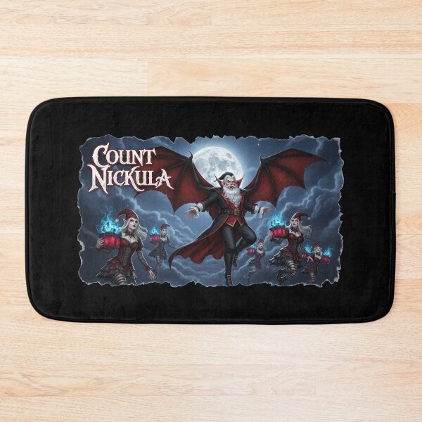 Item preview, Count Nickula Vampire Santa and Gothic Elves – Gothmas Fantasy Christmas Scene designed and sold by FelixnRobinus.
