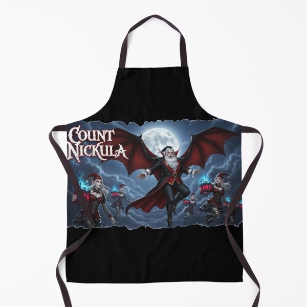 Item preview, Count Nickula Vampire Santa and Gothic Elves – Gothmas Fantasy Christmas Scene designed and sold by FelixnRobinus.