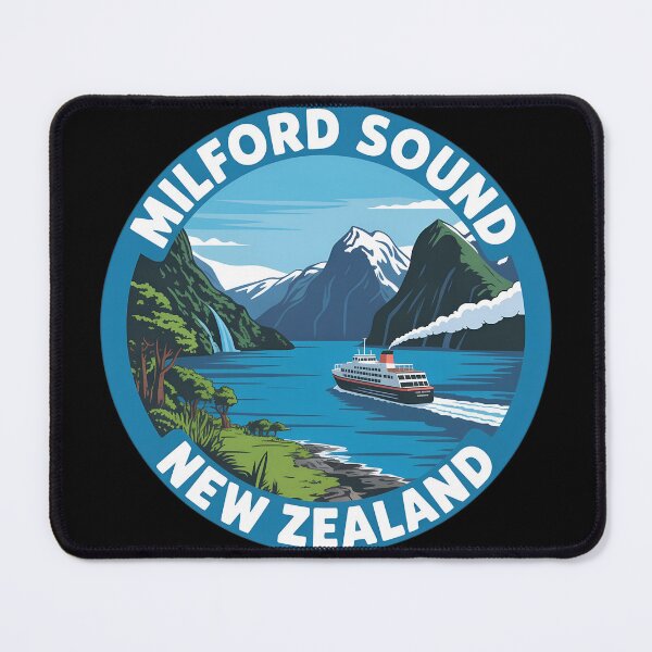 Item preview, Milford Sound New Zealand – Scenic Fjord Travel designed and sold by VividOrganica.