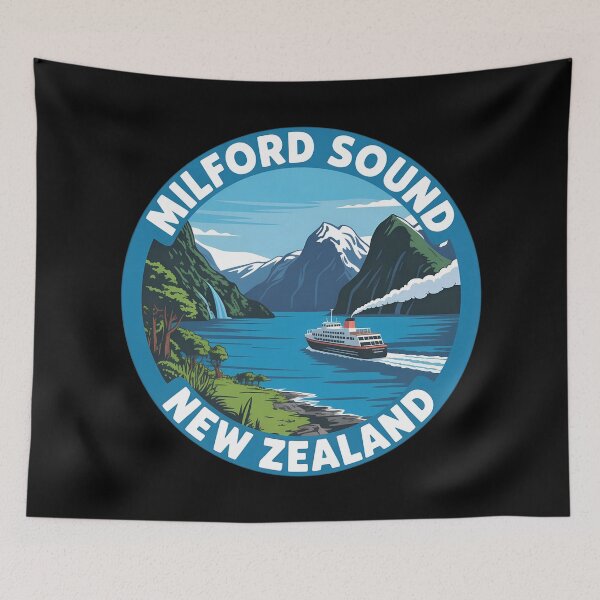 Item preview, Milford Sound New Zealand – Scenic Fjord Travel  designed and sold by VividOrganica.
