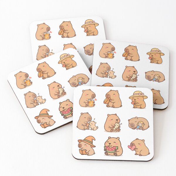 Item preview, Cozy Capybara Moments Stickers designed and sold by DariaOltes.