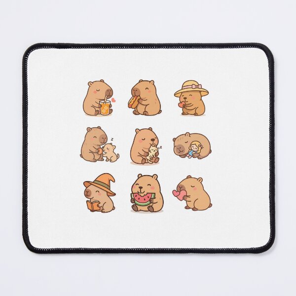 Item preview, Cozy Capybara Moments Stickers designed and sold by DariaOltes.