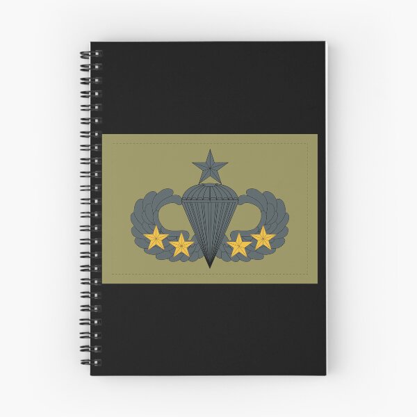 Item preview, Badge - Army - Parachutist - Senior - 4 Combat Star - Subdued X 300 designed and sold by Military Insignia Products.