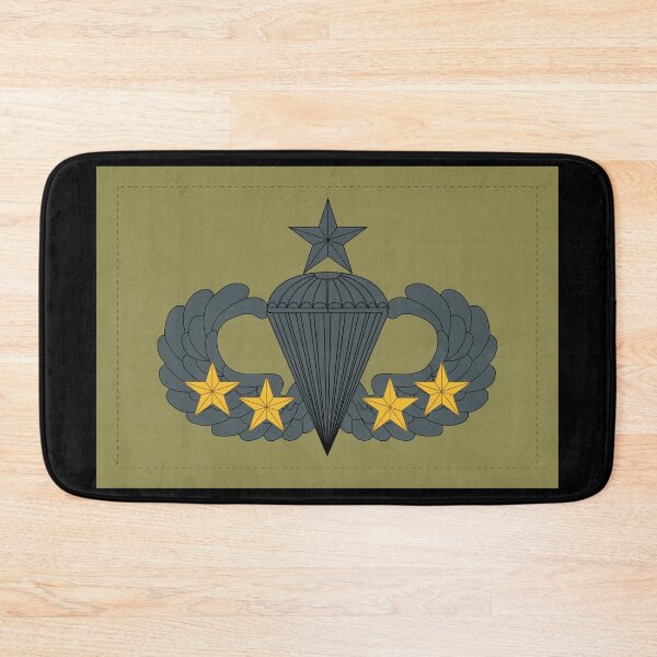 Item preview, Badge - Army - Parachutist - Senior - 4 Combat Star - Subdued X 300 designed and sold by Military Insignia Products.