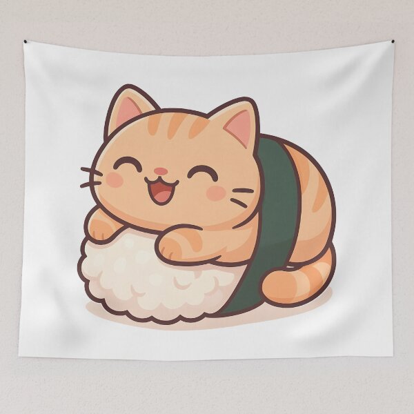 Item preview, Sushi Cat Delight designed and sold by Uglyandcute.