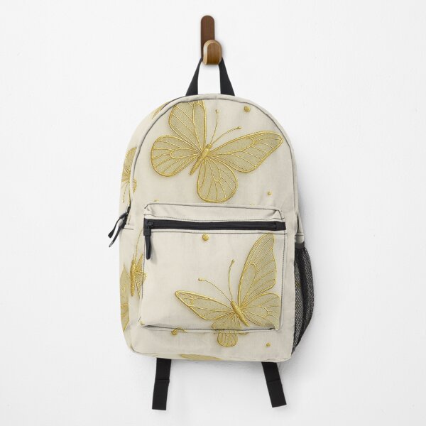 Item preview, Golden Grace: Elegant Butterfly Wallpaper on Clear Canvas designed and sold by RocketBoys.