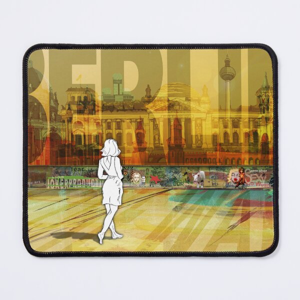 Item preview, BERLIN - Girl in front of skyline - Capital City designed and sold by chillyoo-shop.