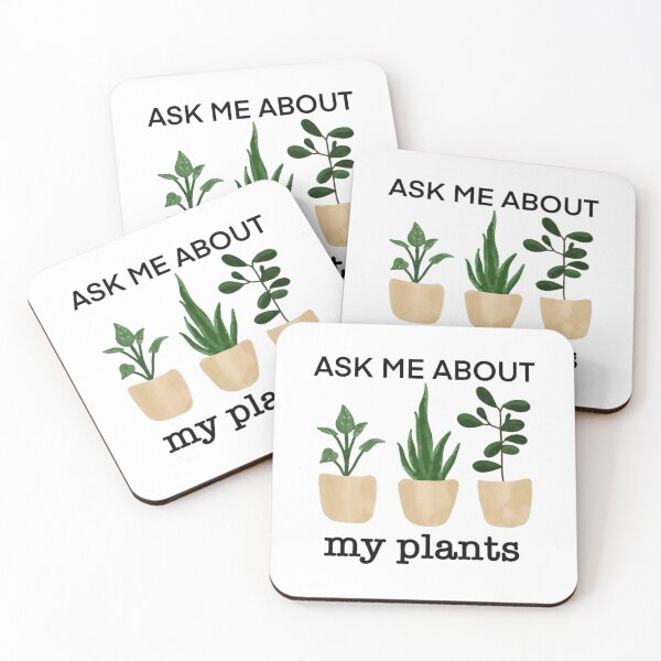Item preview, Ask Me About My Plants Design Illustration (1) designed and sold by wolfgangsilas.