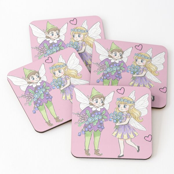 Item preview, Cute fairy and pixi pink  background designed and sold by Faerieglen.