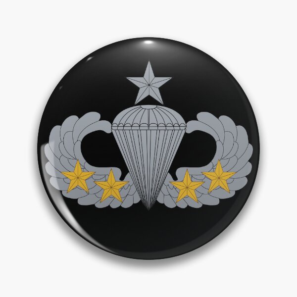 Item preview, Badge - Army - Parachutist - Senior - 4 Combat Star X 300 designed and sold by Military Insignia Products.