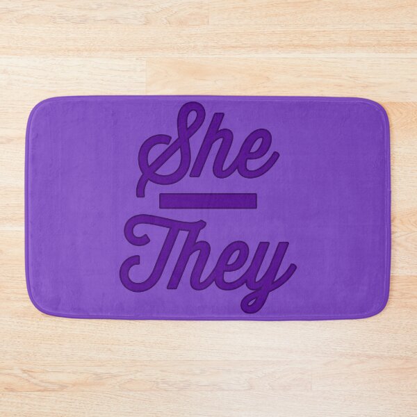 Item preview, She They Prounouns - Indigo designed and sold by sillyjess.