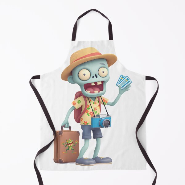 Item preview, Funny Tourist Zombie – Cartoon Undead Traveler Illustration designed and sold by DesignArtist.ia.