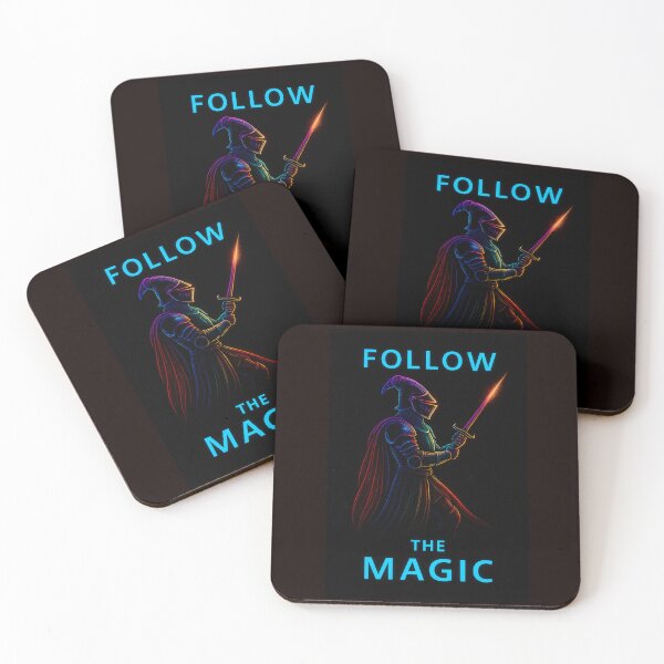 Item preview, The Neon Knight-Follow the Magic designed and sold by Brickroad Dsigns.