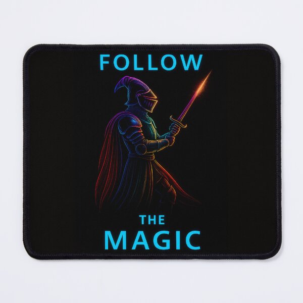 Item preview, The Neon Knight-Follow the Magic designed and sold by Brickroad Dsigns.