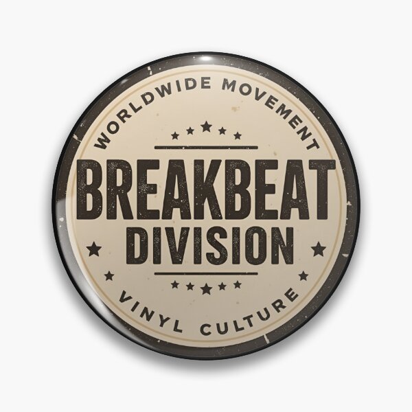 Item preview, Breakbeat Division Sticker – Retro Electronic Groove Design designed and sold by |TRSSHOP|.