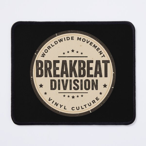 Item preview, Breakbeat Division Sticker – Retro Electronic Groove Design designed and sold by |TRSSHOP|.