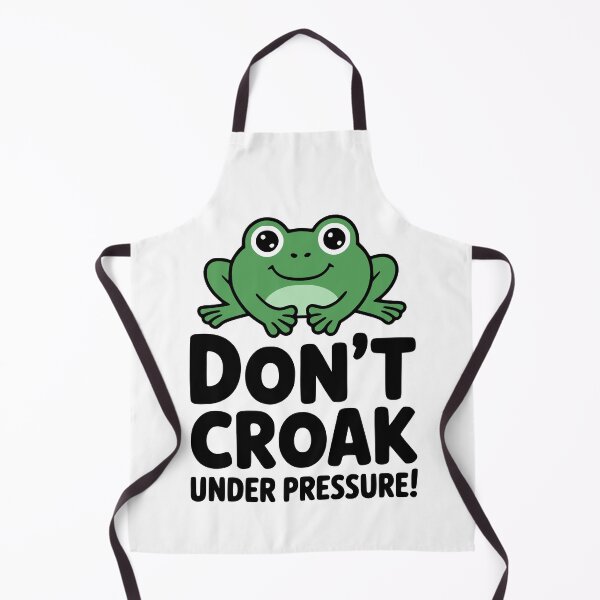 Item preview, Don't Croak Under Pressure! Cute Frog Pun designed and sold by PMCreative.