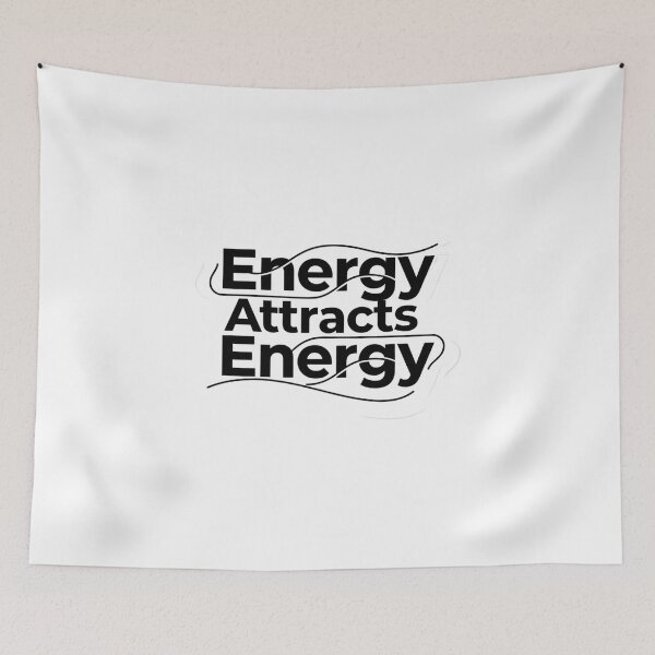 Item preview, Energy Attracts Energy – Spiritual Minimal Streetwear Quote designed and sold by Happyfreedom.