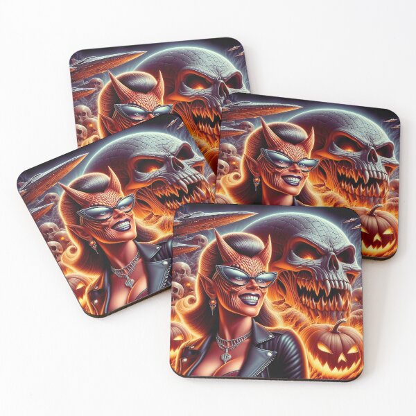Item preview, Halloween SciFi Horror Demoness Rocker designed and sold by Voodoo Store Paranormal Collections.