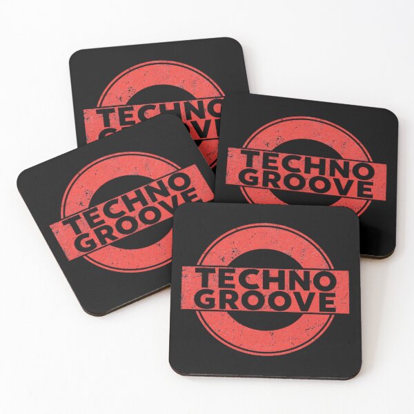 Item preview, Techno Groove Sticker – Minimal Tech Underground Design designed and sold by |TRSSHOP|.