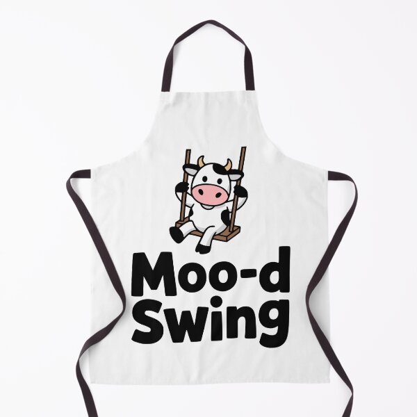 Item preview, Moo-d Swing! Cute Swinging Cow Pun designed and sold by PMCreative.
