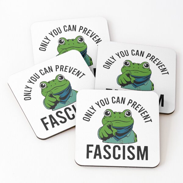 Item preview, Only You Can Prevent Fascism - Portland Frogs Quote designed and sold by kolshi-shop.